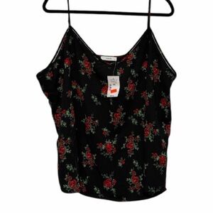 Ricki's Black and Red Floral Camisole nwt xxl